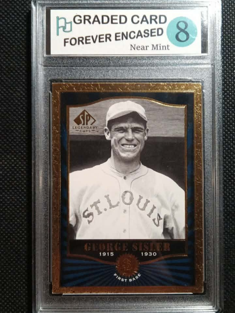 2001 Upper Deck Legendary Cuts SP George Sisler Hall Of Fame Baseball Card NM